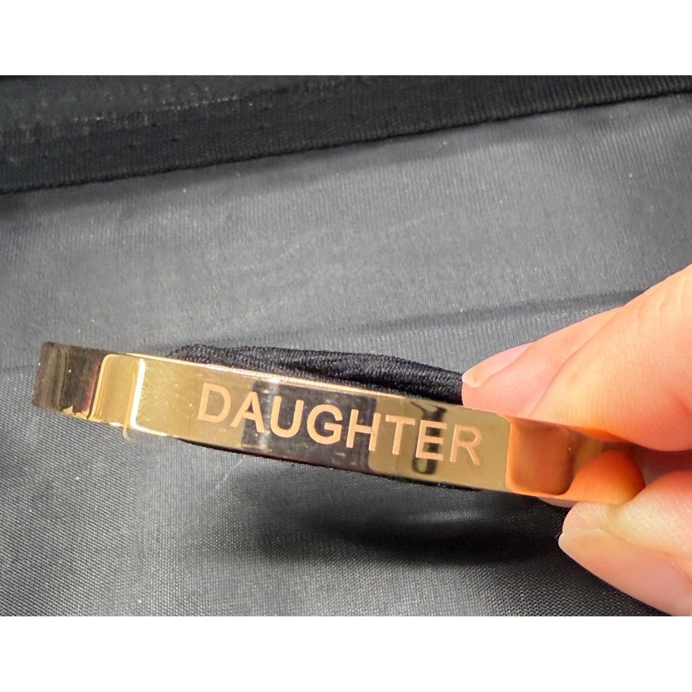 Ashley Bridget Rose Gold Daughter Hair Tie Bracelet Bangle Cuff Jewelry